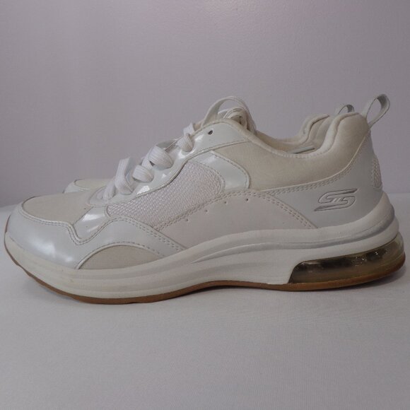 BOBS from Skechers Shoes - Skechers Bobs Pulse Air Sneakers Walking White Memory Foam‎ Women's Size 10